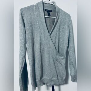 Polo Ralph Lauren Silver V-Neck Sweater